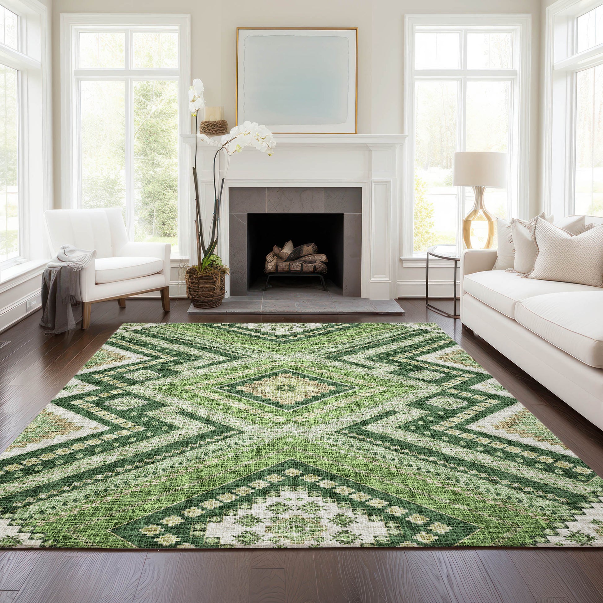 Dalyn Rugs Portico  Green  Transitional