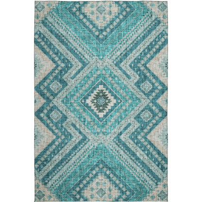 Dalyn Rugs Portico  Teal  Transitional
