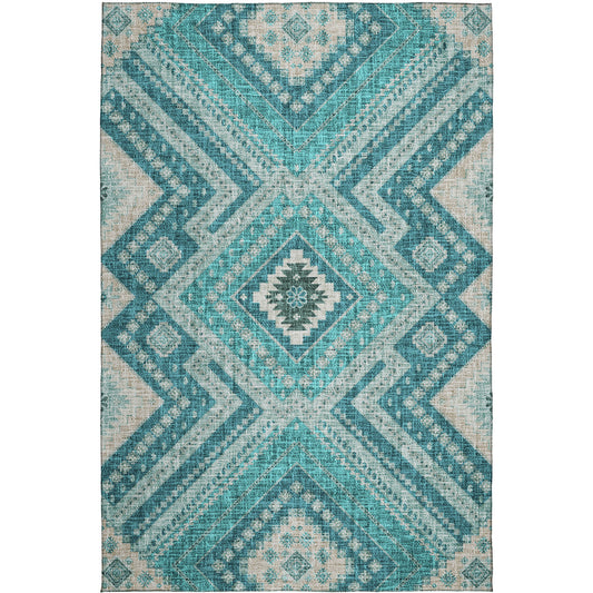 Dalyn Rugs Portico  Teal  Transitional