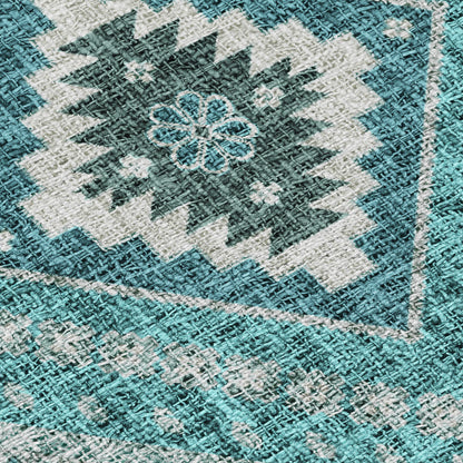 Dalyn Rugs Portico  Teal  Transitional