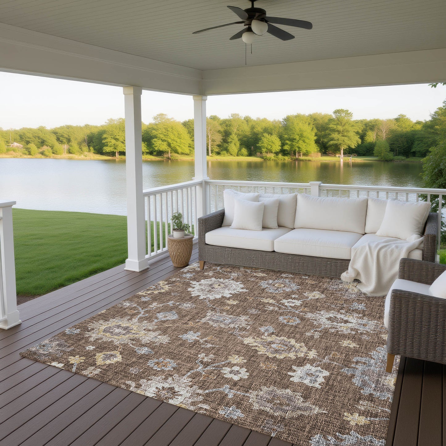 Dalyn Rugs Portico  Chocolate  Transitional