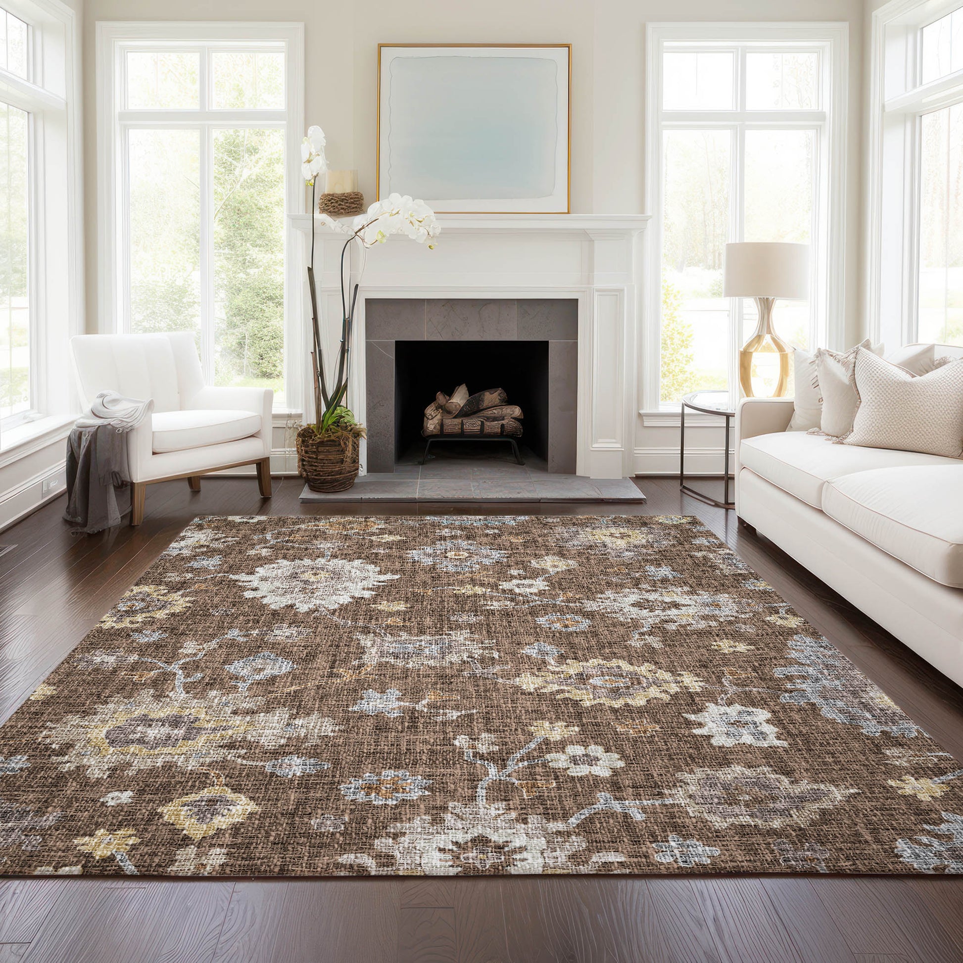 Dalyn Rugs Portico  Chocolate  Transitional