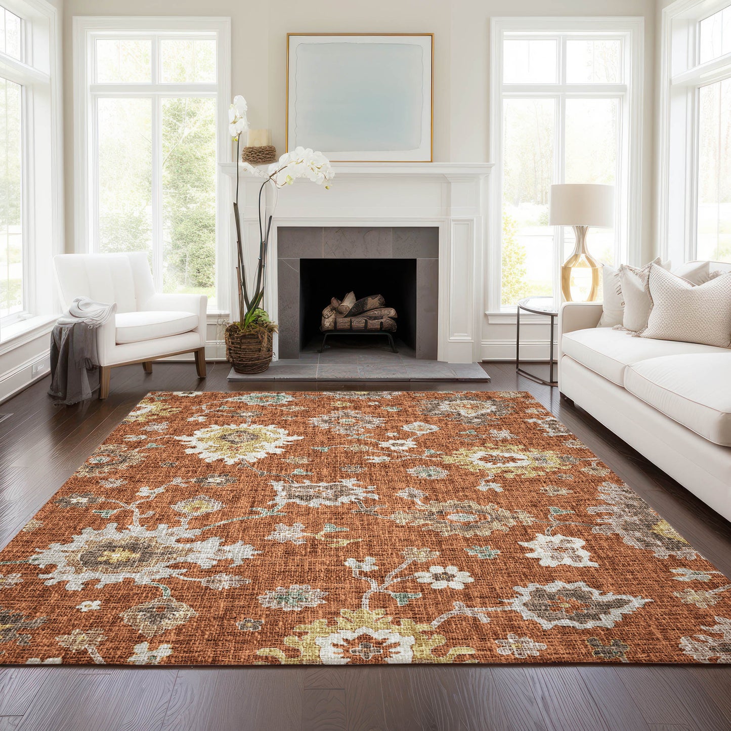 Dalyn Rugs Portico  Paprika  Transitional