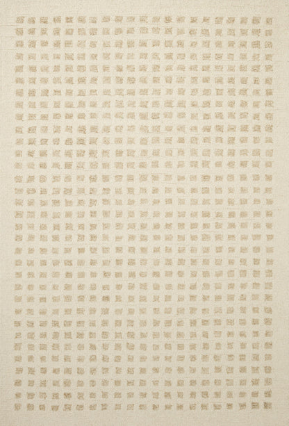 Chris Loves Julia x Loloi Polly  Ivory Natural Contemporary