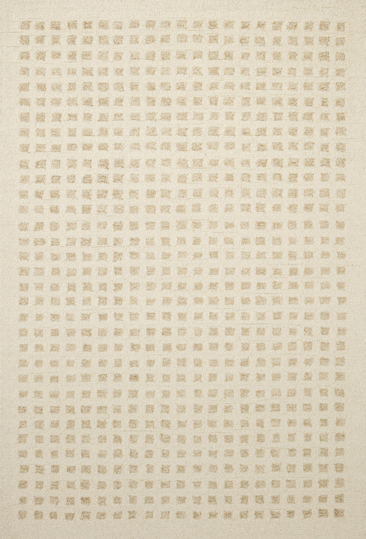 Chris Loves Julia x Loloi Polly  Ivory Natural Contemporary