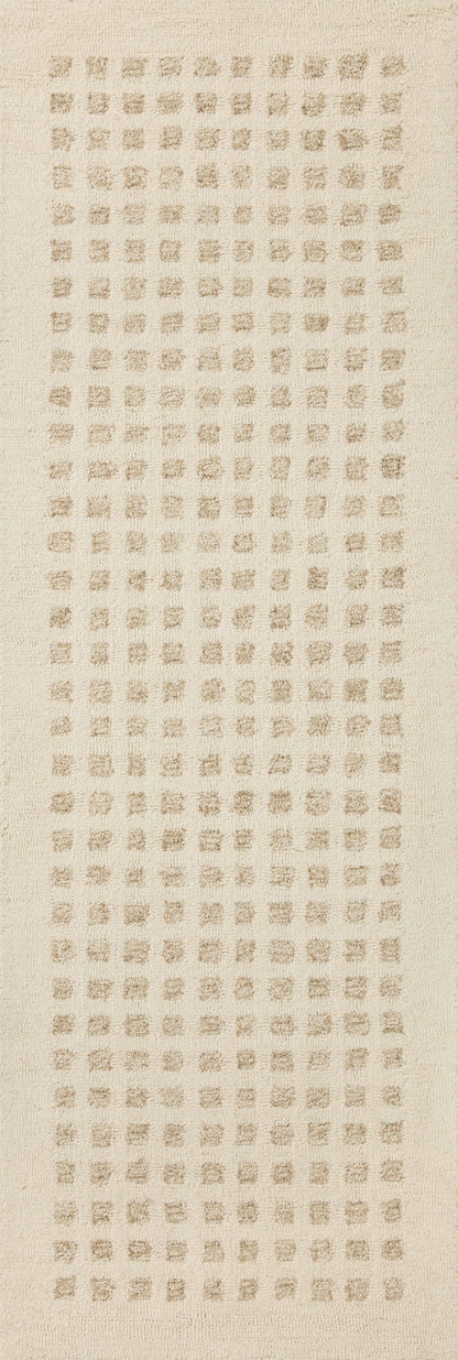 Chris Loves Julia x Loloi Polly  Ivory Natural Contemporary