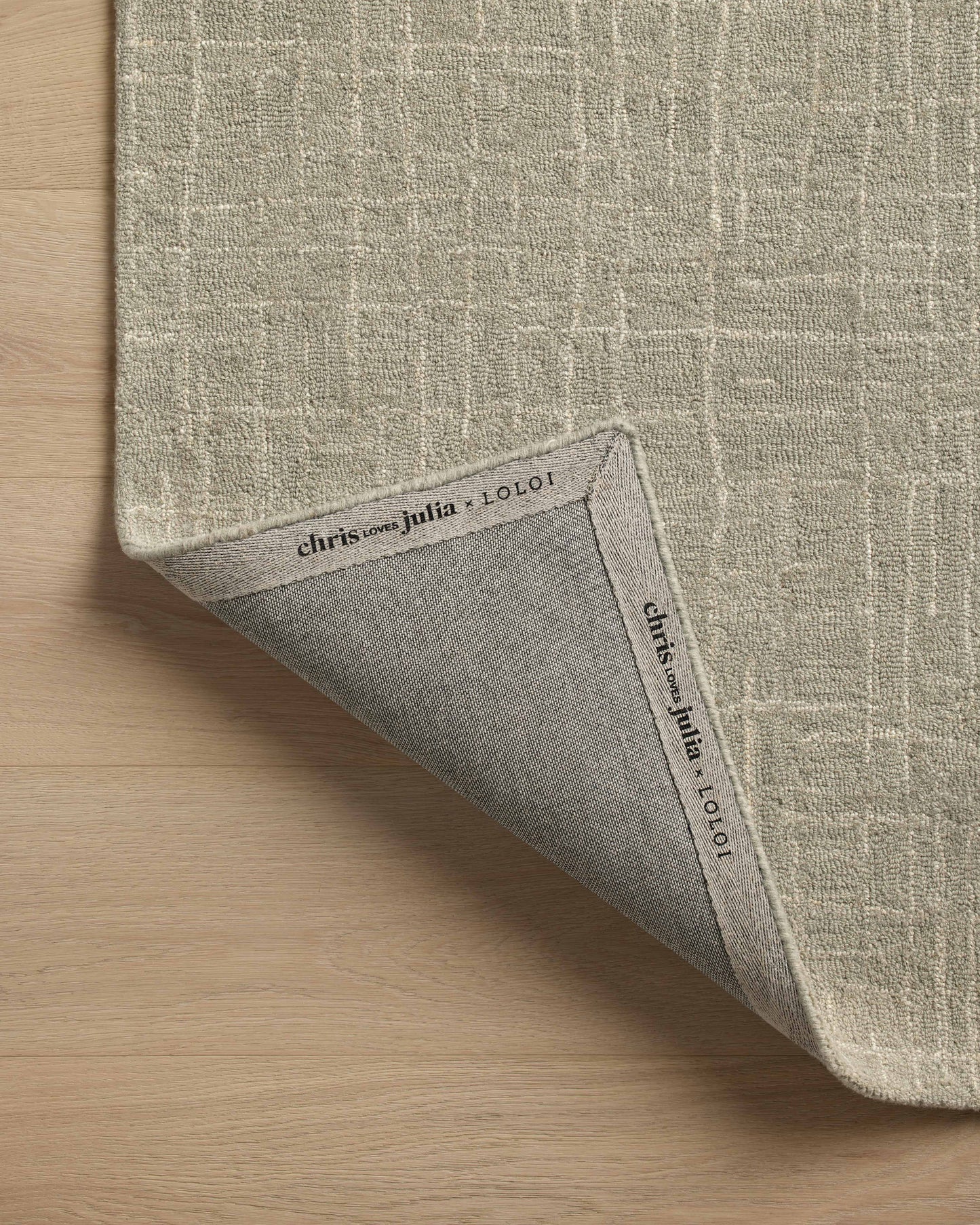 Chris Loves Julia x Loloi Polly  Spa Ivory Contemporary