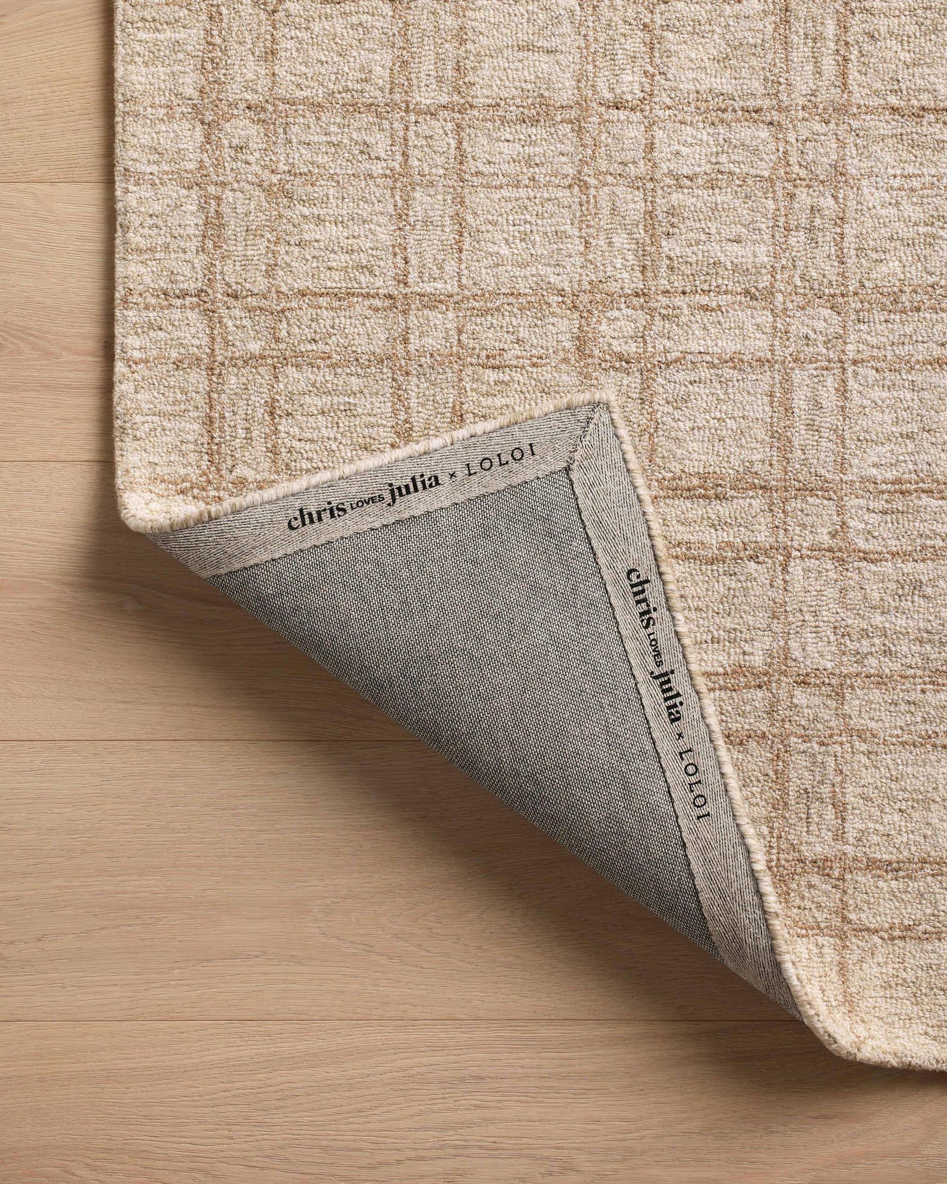 Chris Loves Julia x Loloi Polly  Khaki Sand Contemporary