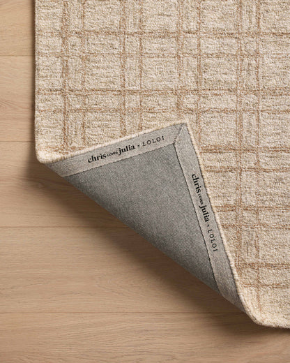Chris Loves Julia x Loloi Polly  Khaki Sand Contemporary