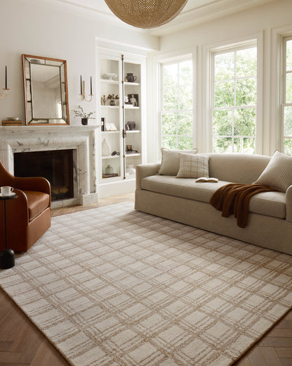 Chris Loves Julia x Loloi Polly  Cream Sand Contemporary