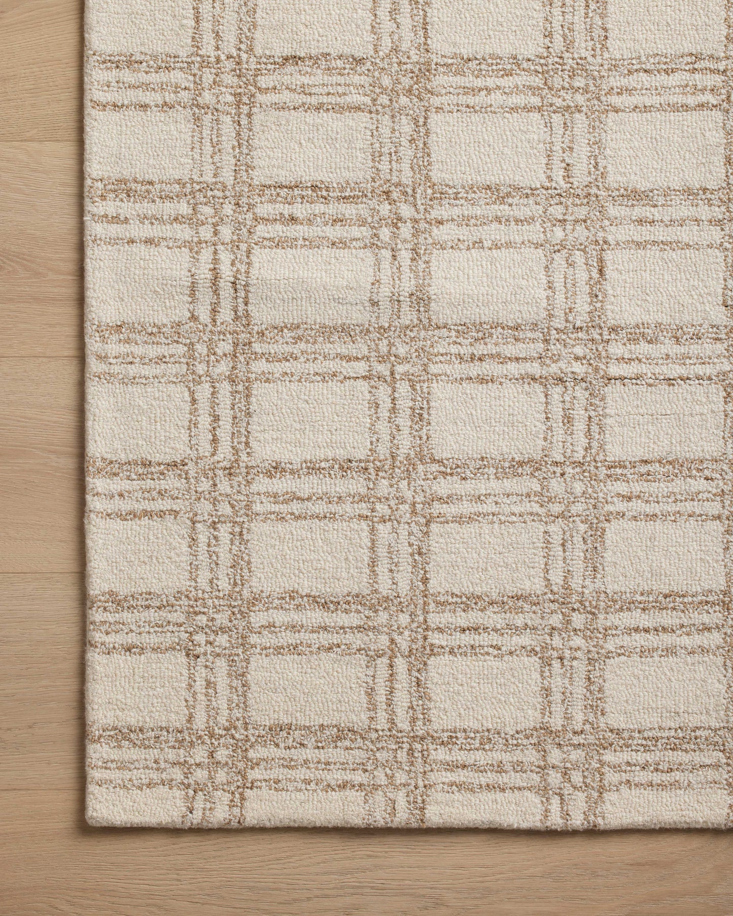 Chris Loves Julia x Loloi Polly  Cream Sand Contemporary
