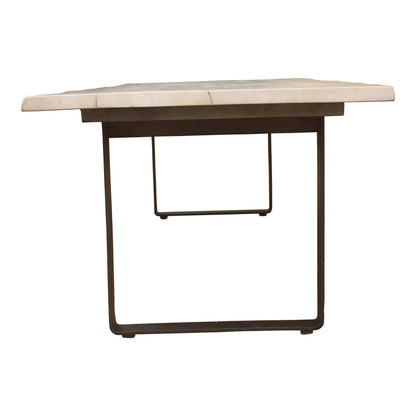 Moes Home Dining Tables Wilks White Industrial Furniture