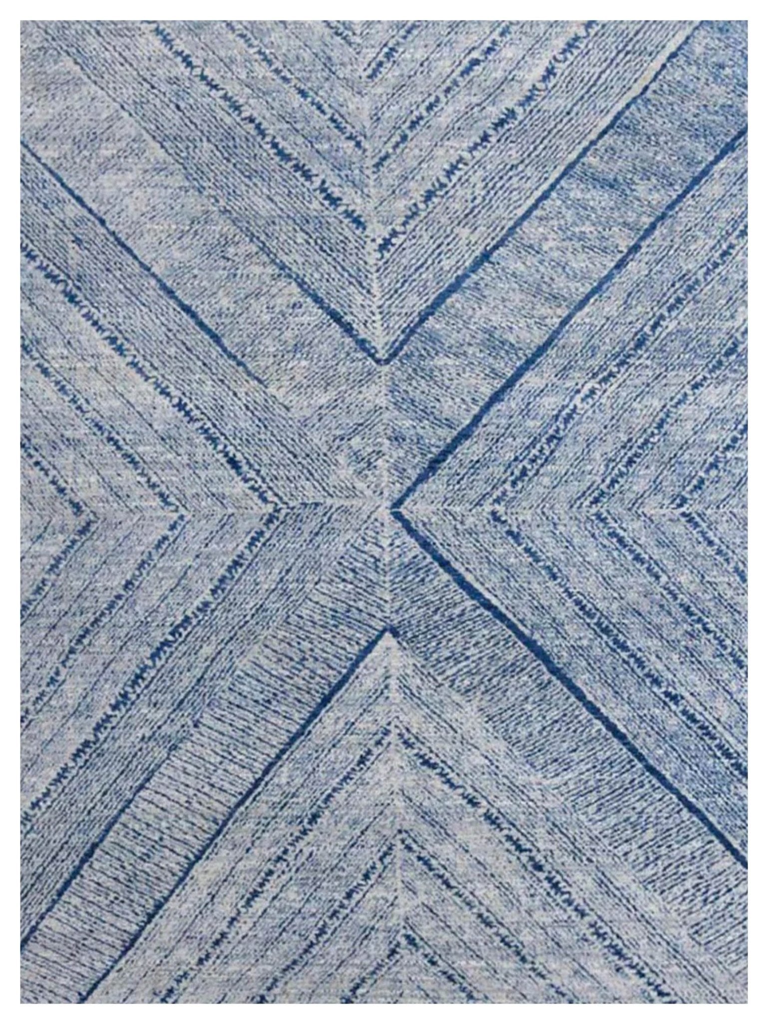 Limited Prevelly PRV - 901 Powder Blue Transitional Knotted Rug - Rugs - Limited - Atlanta Designer Rugs