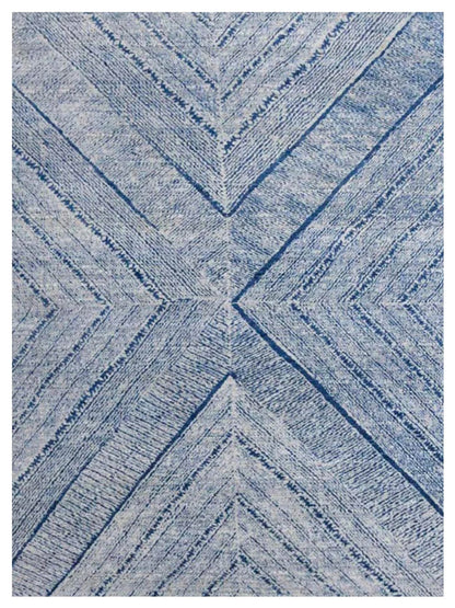 Limited Prevelly PRV - 901 Powder Blue Transitional Knotted Rug - Rugs - Limited - Atlanta Designer Rugs