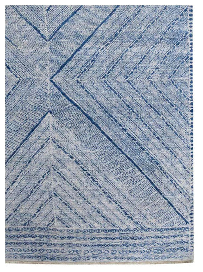 Limited Prevelly PRV - 901 Powder Blue Transitional Knotted Rug - Rugs - Limited - Atlanta Designer Rugs