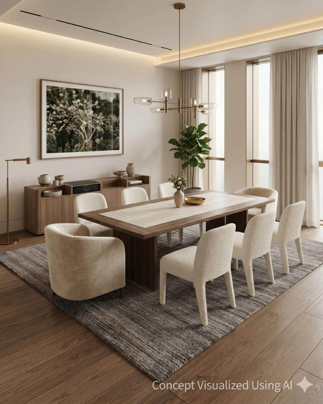 Artisan Liv Taupe Gray Transitional Rg for Diningroom