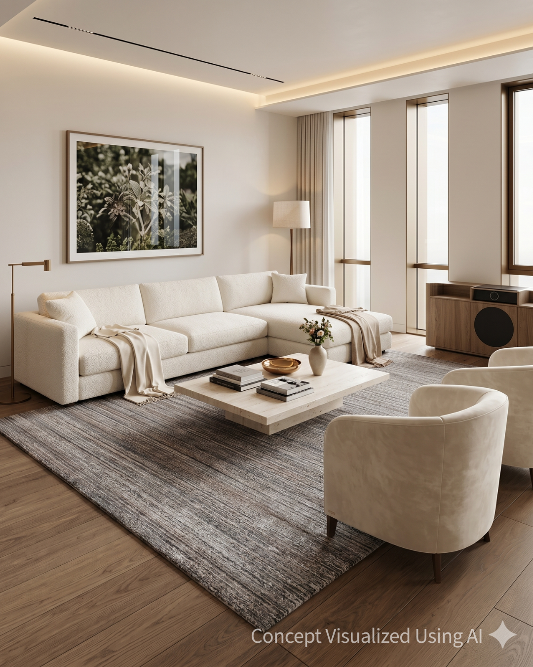 Artisan Liv Taupe Gray Transitional Rug for Livingroom
