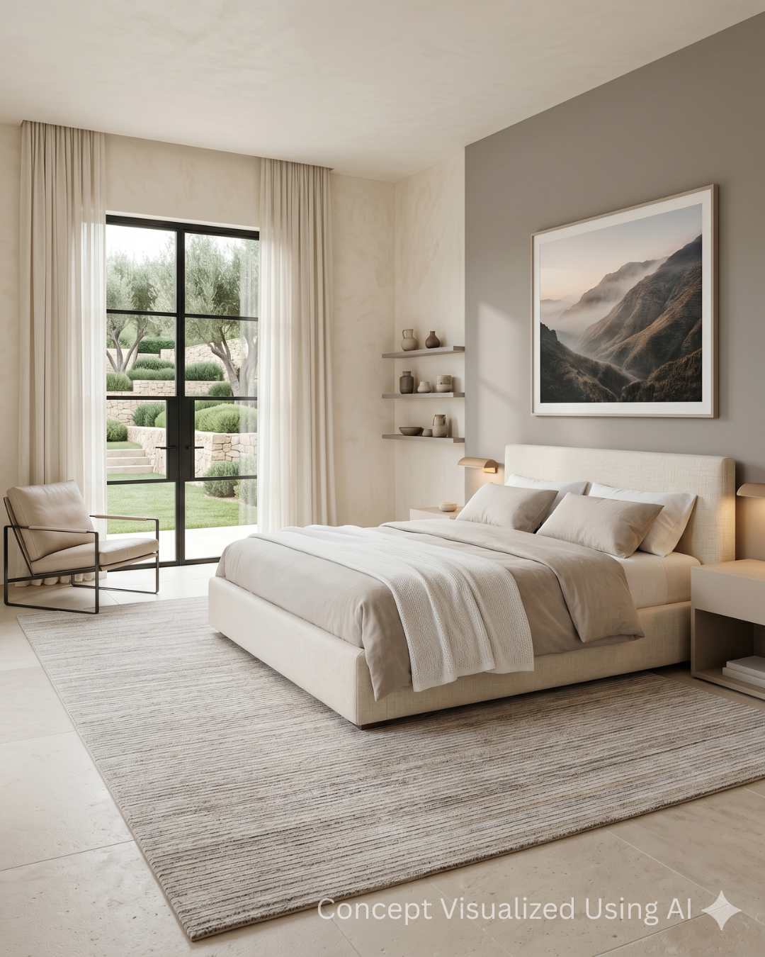 Artisan Liv Umber Transitional Loom Rug for Bedroom