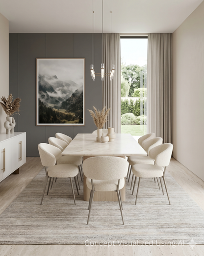 Artisan Liv Umber Transitional Loom Rug for Diningroom