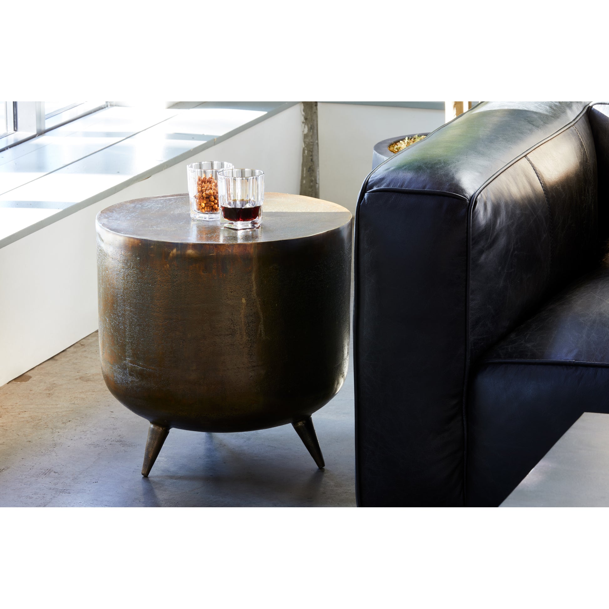Moes Home Accent Tables Kettel Gold Industrial Furniture