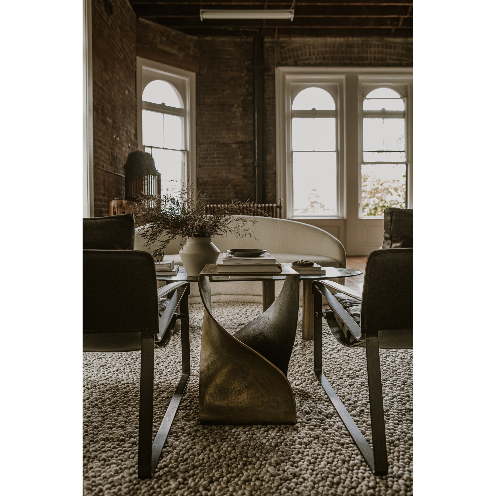 Moes Home Accent Tables Twist Brown Contemporary Furniture