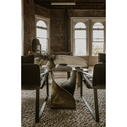 Moes Home Accent Tables Twist Brown Contemporary Furniture