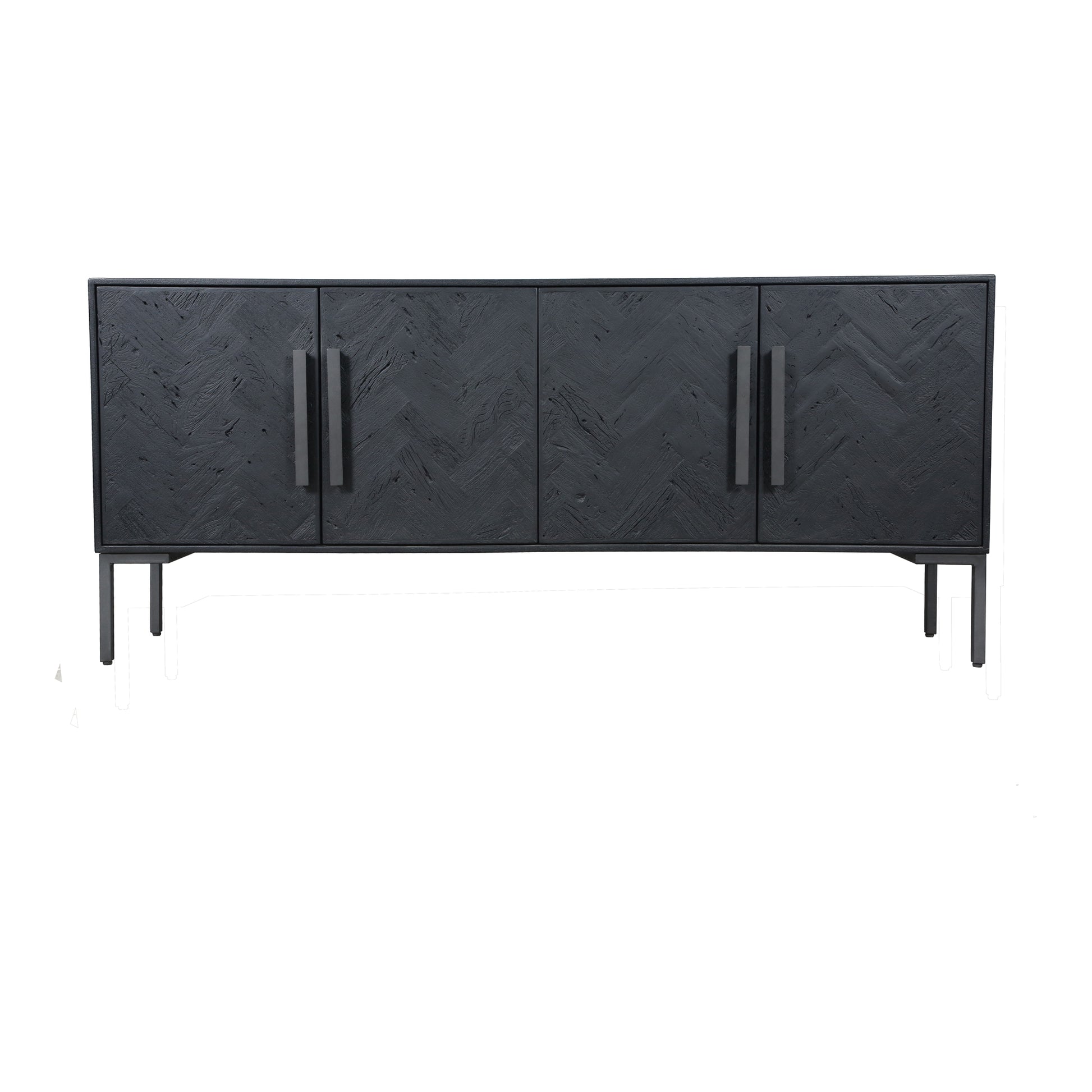 Moes Home Sideboards Fishbone Black Rustic Furniture