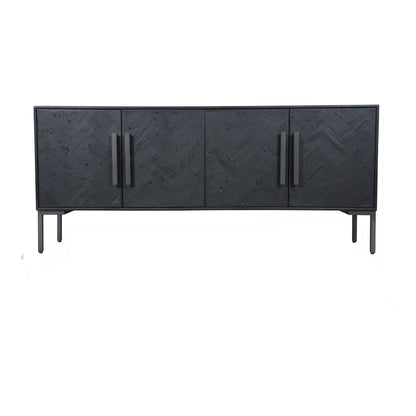 Moes Home Sideboards Fishbone Black Rustic Furniture