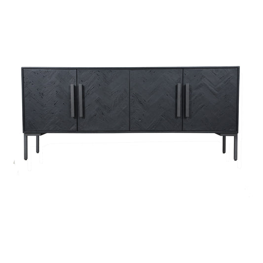 Moes Home Sideboards Fishbone Black Rustic Furniture