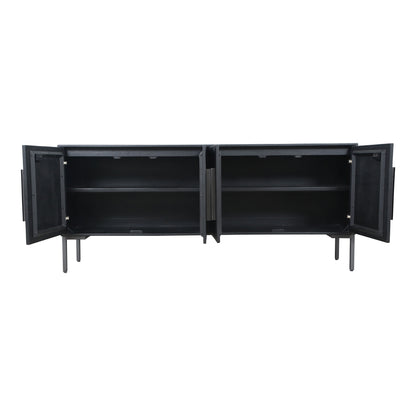 Moes Home Sideboards Fishbone Black Rustic Furniture