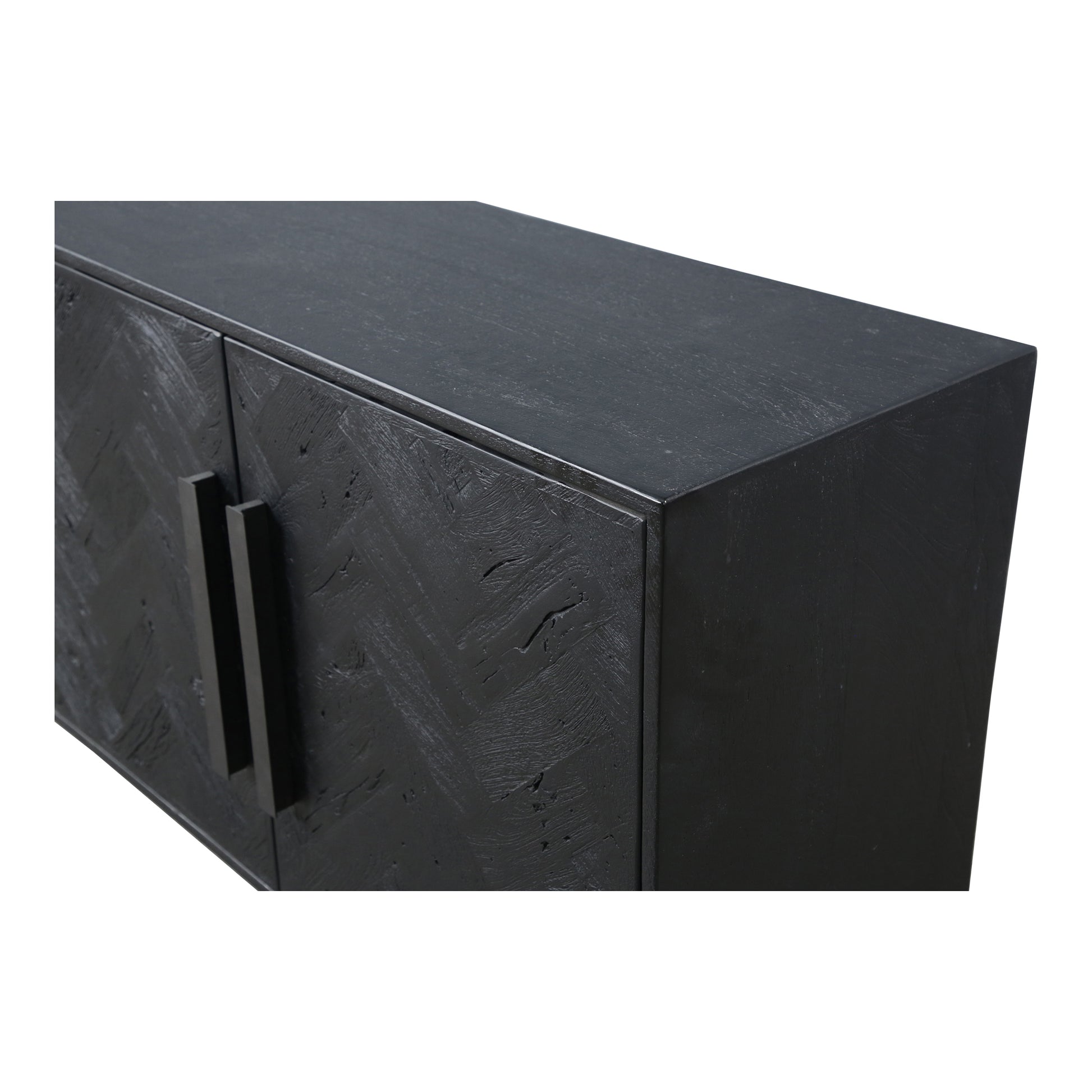 Moes Home Sideboards Fishbone Black Rustic Furniture