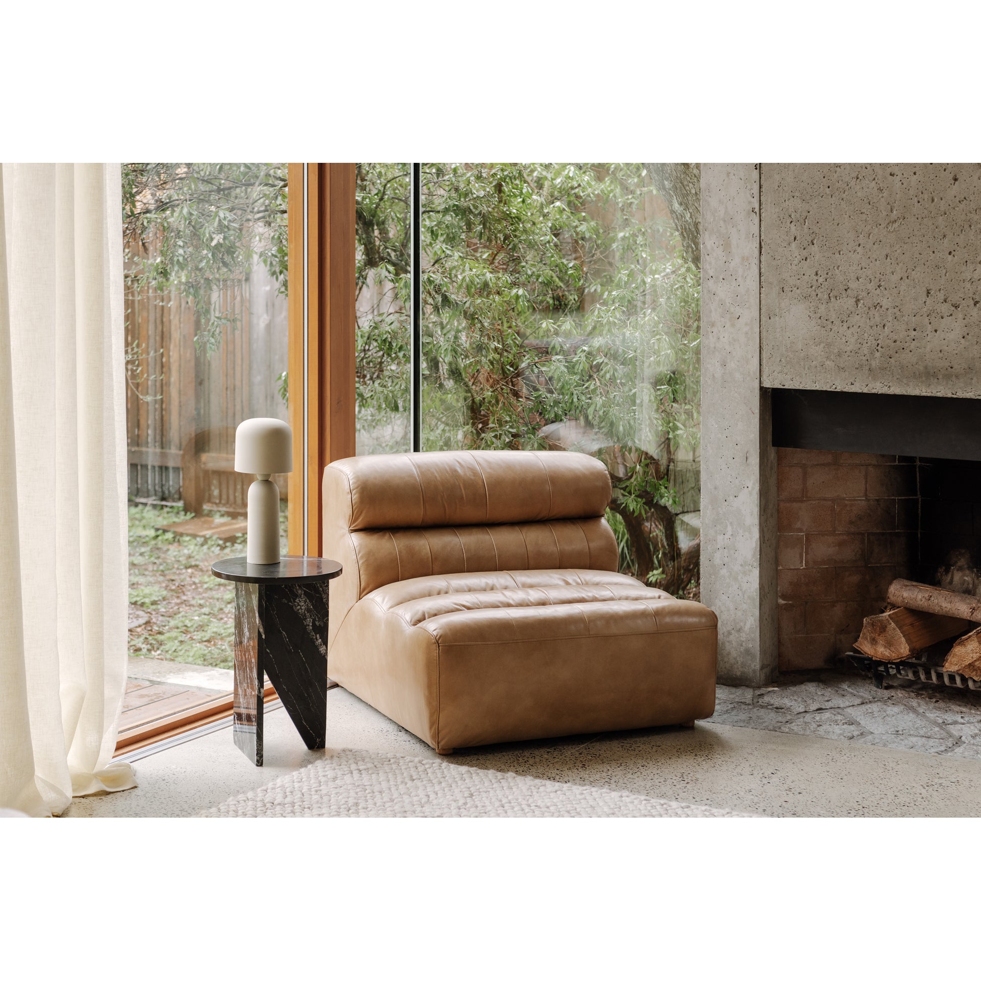 Moes Home Slipper Chairs Ramsay Brown Contemporary Furniture