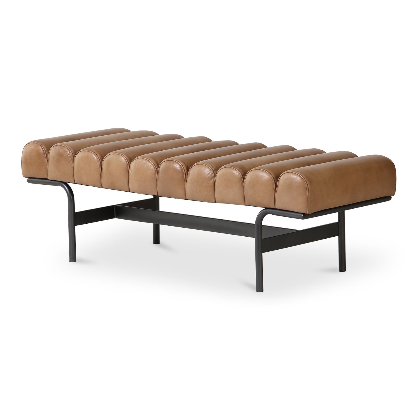 Moes Home Benches Harrison Brown Mid-Century Modern Furniture