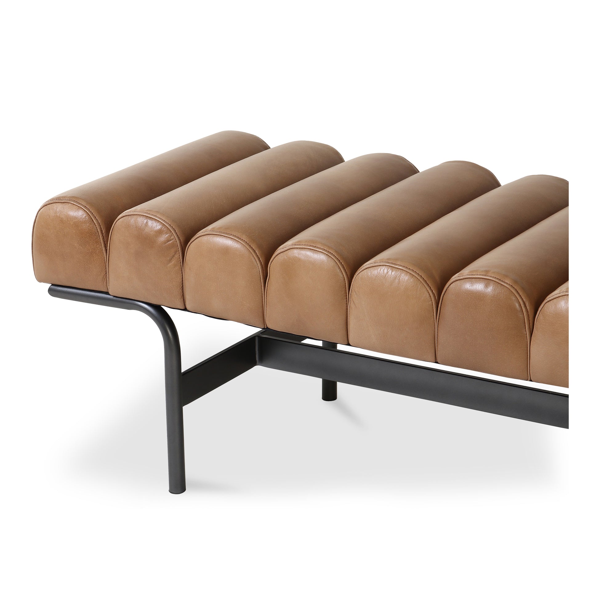 Moes Home Benches Harrison Brown Mid-Century Modern Furniture