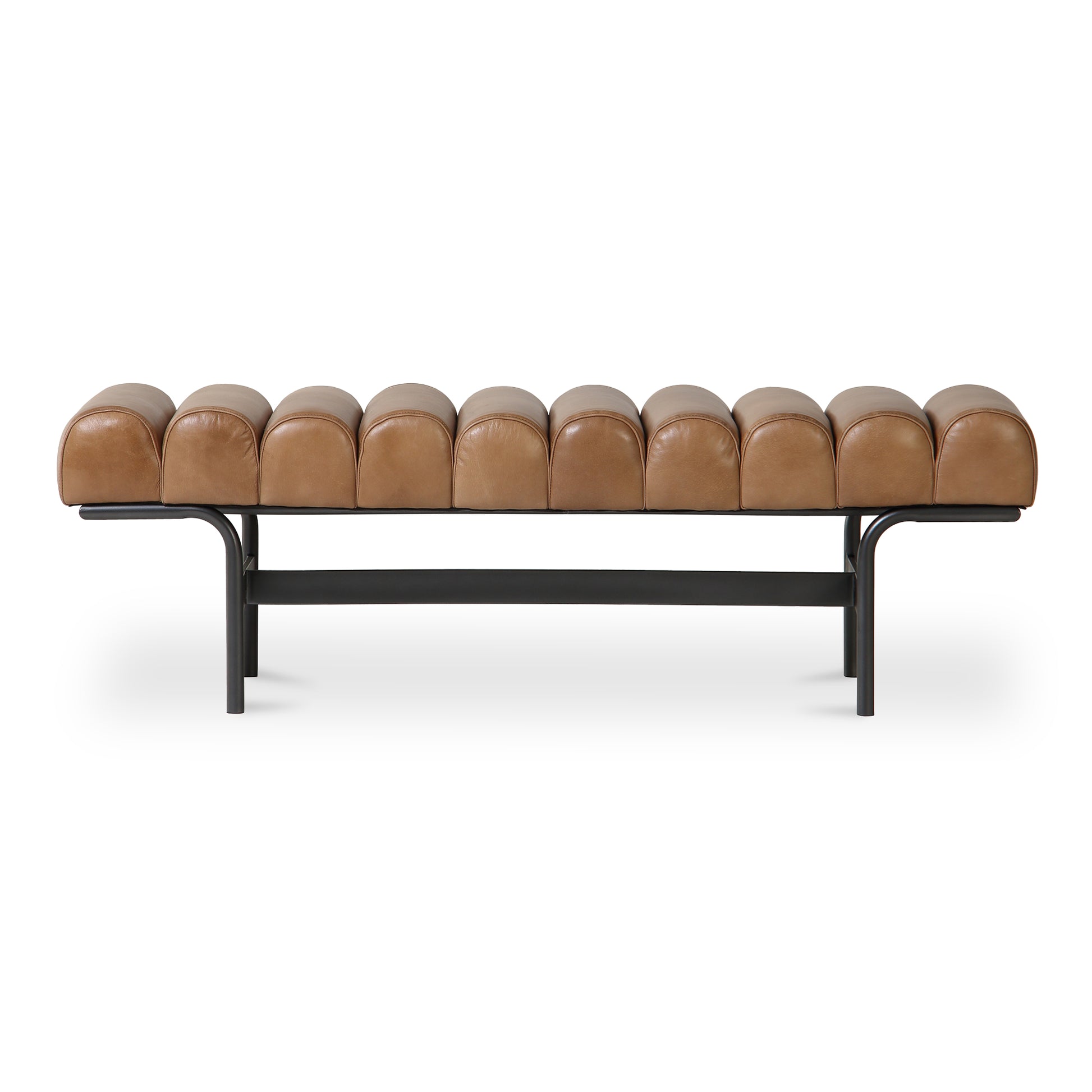 Moes Home Benches Harrison Brown Mid-Century Modern Furniture