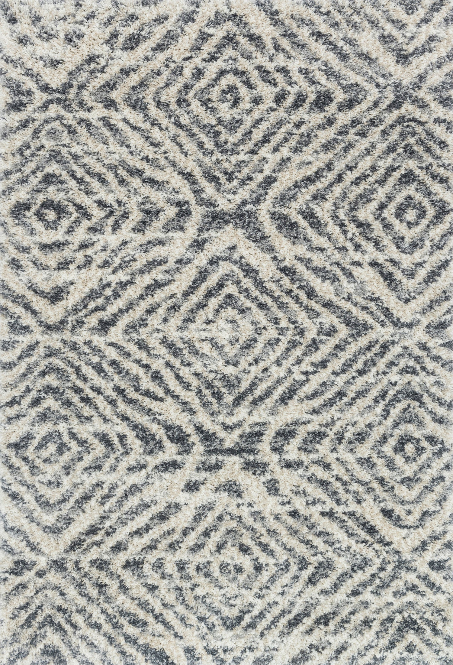 Loloi Quincy  Graphite Sand Shag