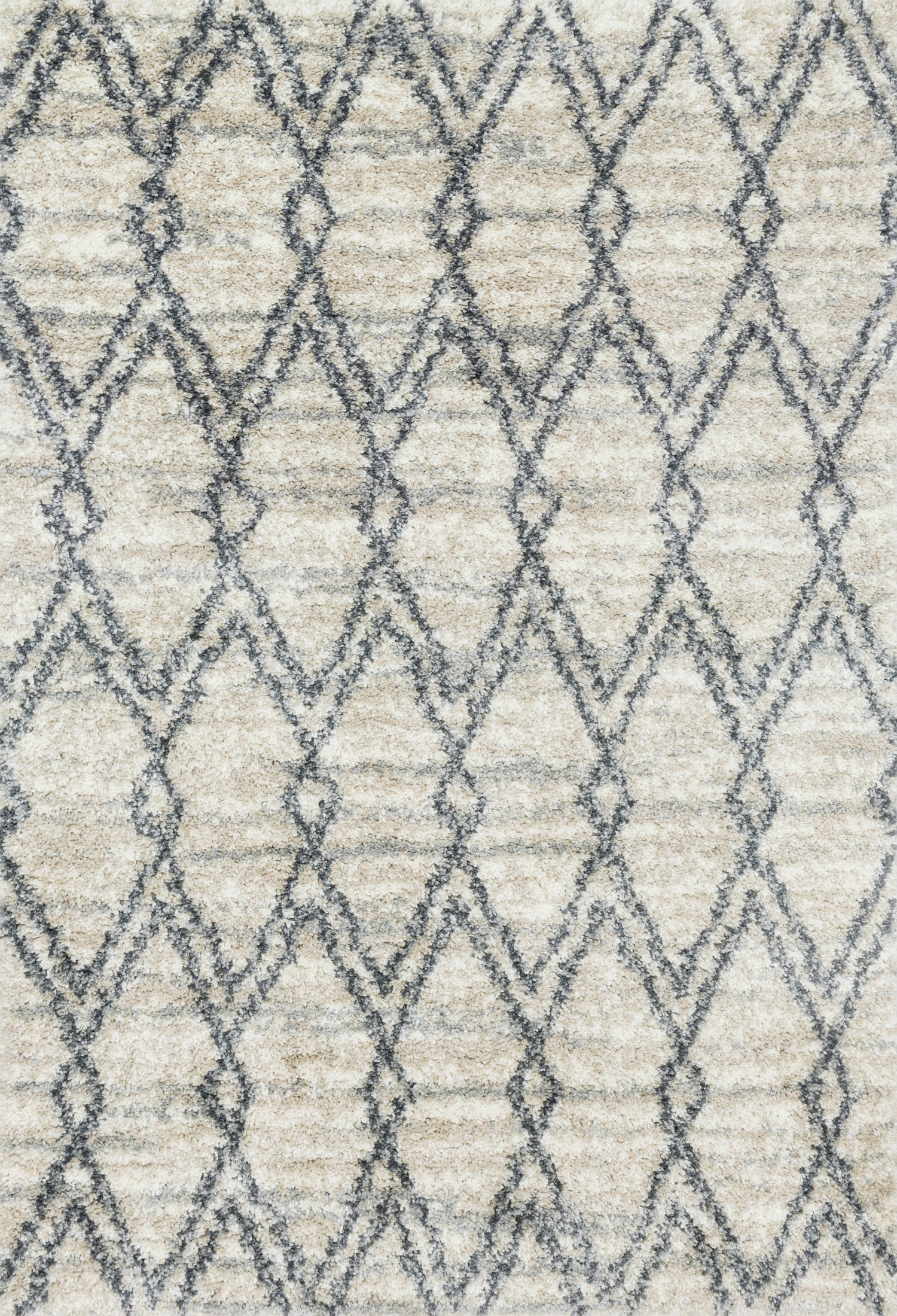Loloi Quincy  Sand Graphite Shag