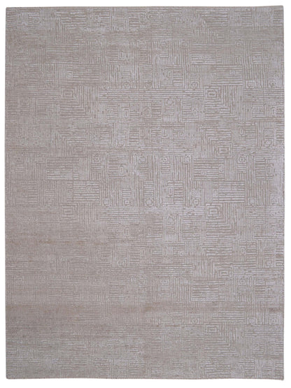 Limited Quantum QN - 352 Beige Transitional Knotted Rug - Rugs - Limited - Atlanta Designer Rugs