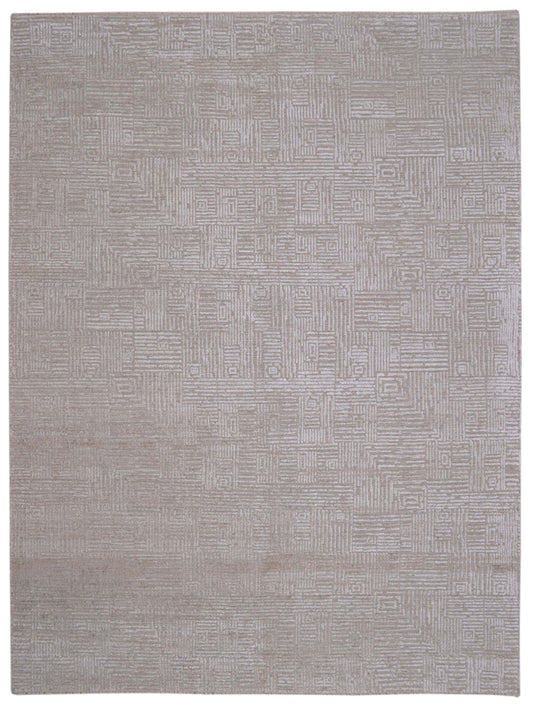 Limited Quantum QN - 352 Beige Transitional Knotted Rug - Rugs - Limited - Atlanta Designer Rugs