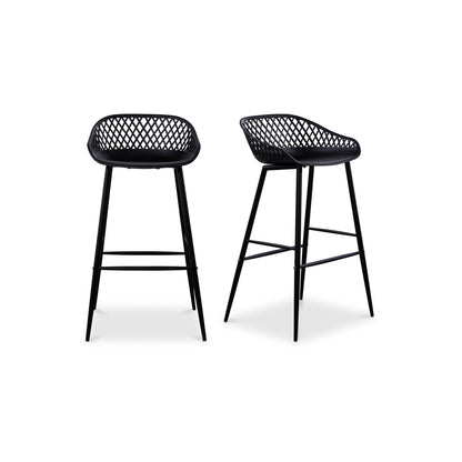 Moes Home Bar Stools Piazza Black Contemporary Furniture
