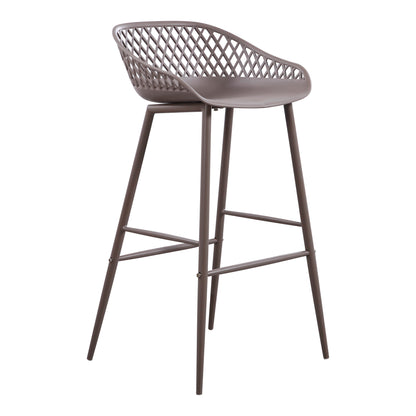 Moes Home Bar Stools Piazza Grey Contemporary Furniture