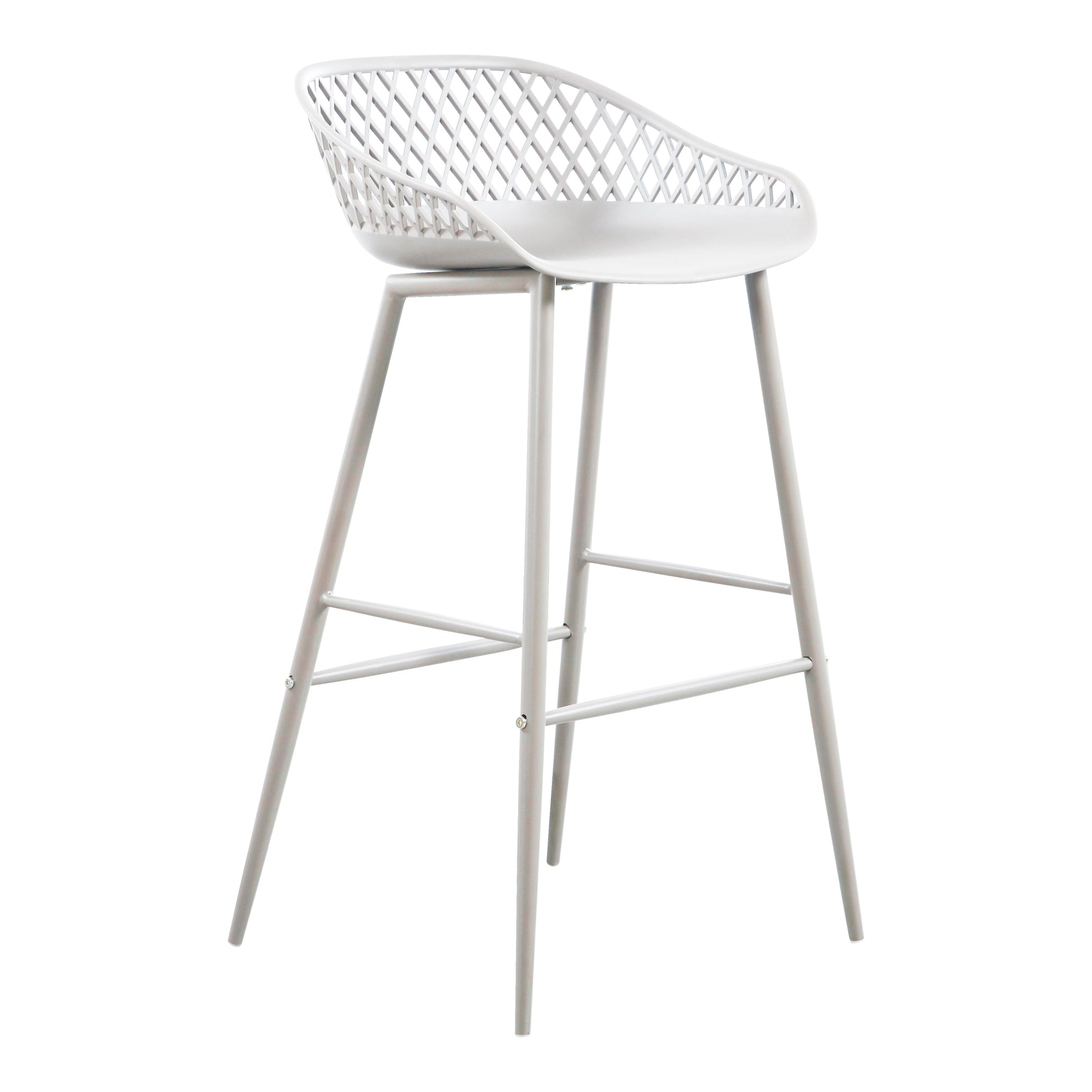 Moes Home Bar Stools Piazza White Contemporary Furniture