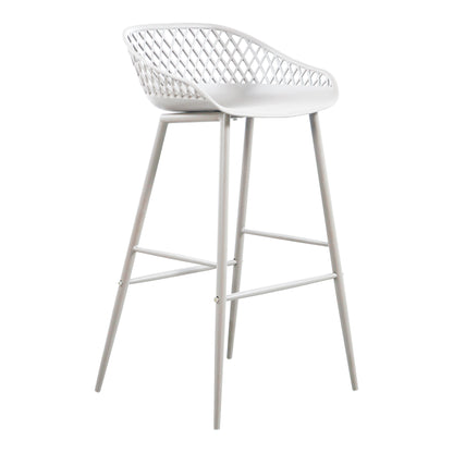 Moes Home Bar Stools Piazza White Contemporary Furniture