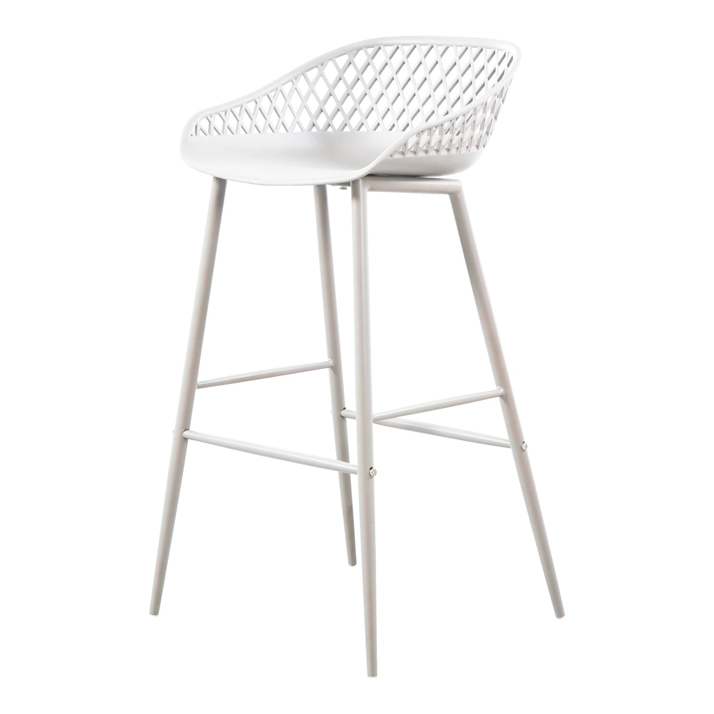 Moes Home Bar Stools Piazza White Contemporary Furniture
