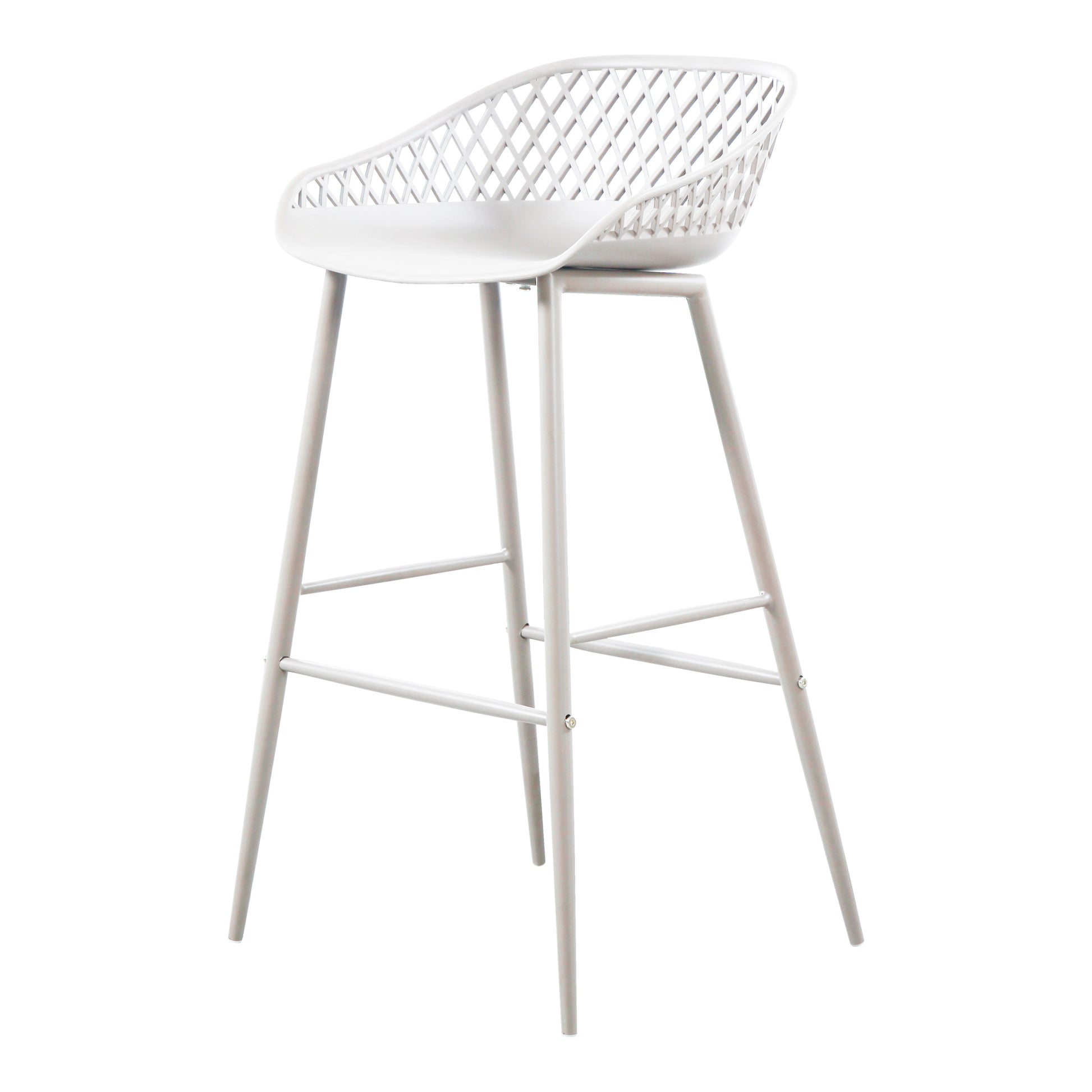 Moes Home Bar Stools Piazza White Contemporary Furniture