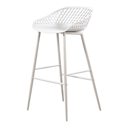 Moes Home Bar Stools Piazza White Contemporary Furniture