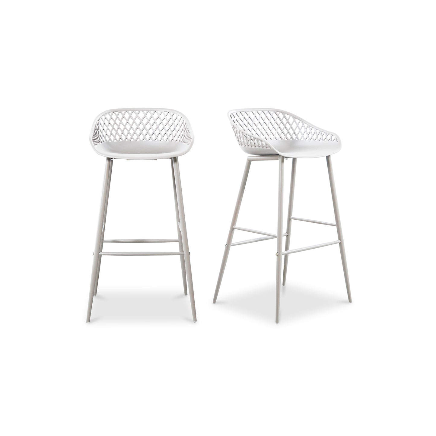 Moes Home Bar Stools Piazza White Contemporary Furniture
