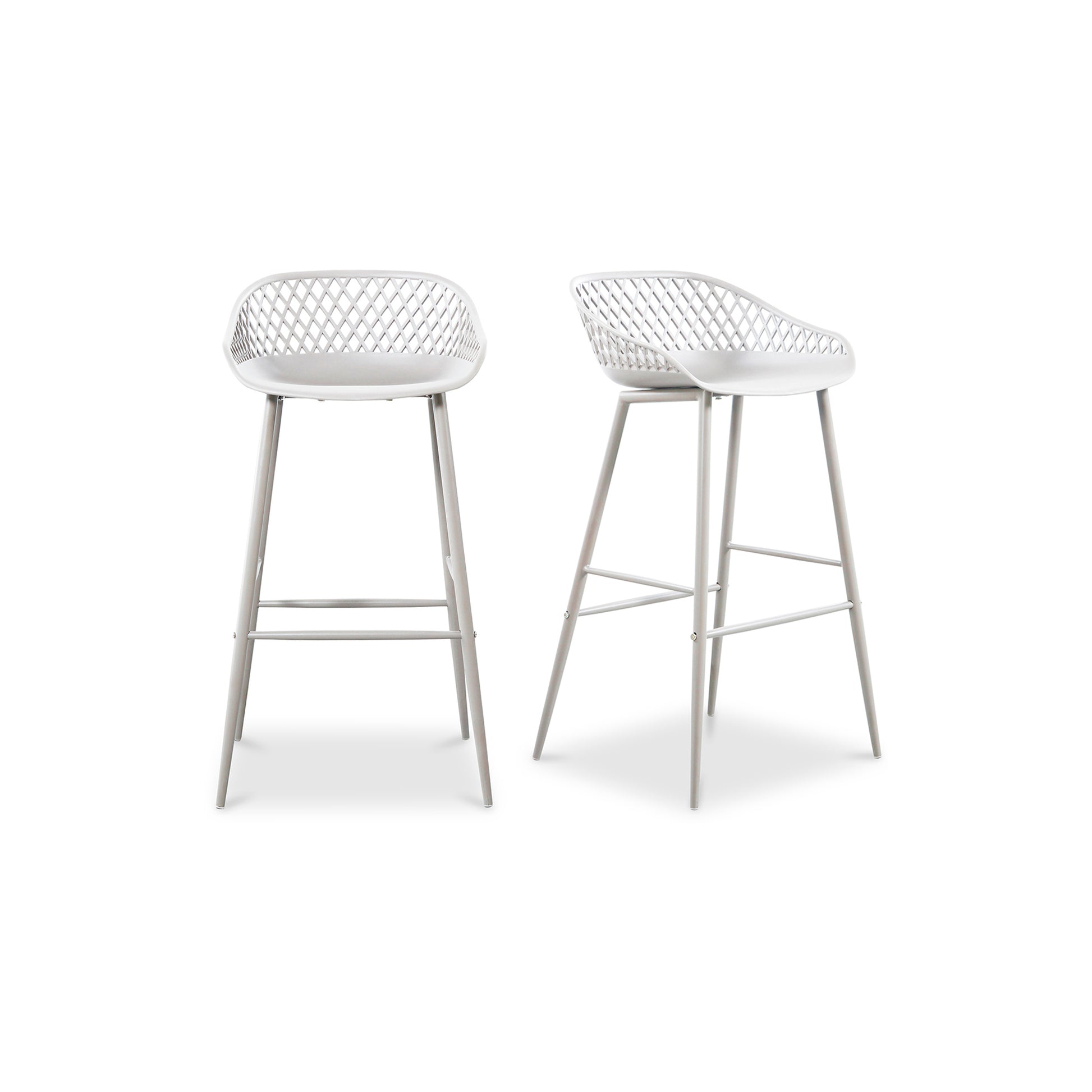 Moes Home Bar Stools Piazza White Contemporary Furniture