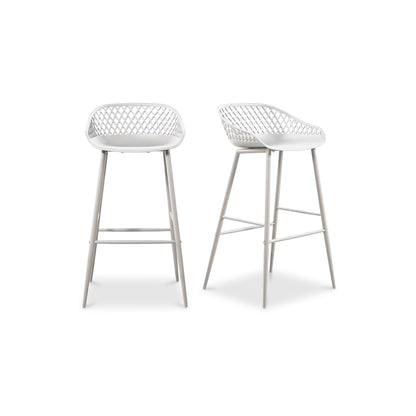 Moes Home Bar Stools Piazza White Contemporary Furniture