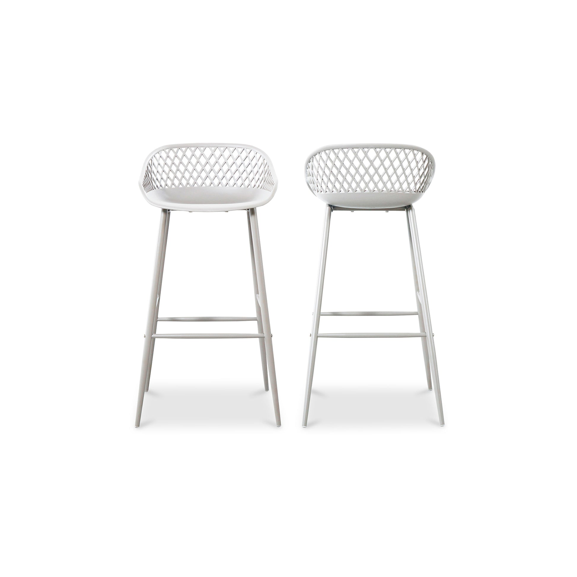 Moes Home Bar Stools Piazza White Contemporary Furniture